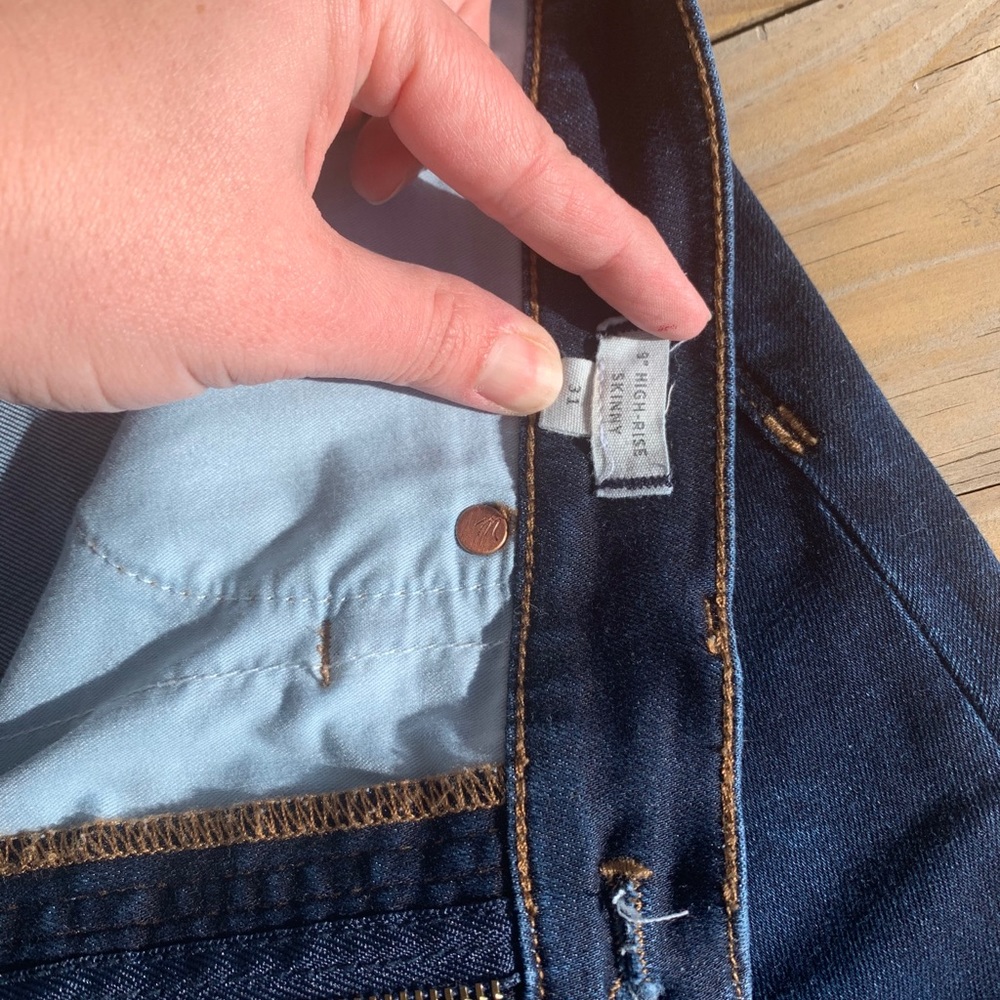 Madewell 31R 9-inch Rise Skinny Jeans GUC